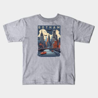 Retro Design Gotham Kids T-Shirt